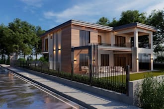 create modern and realistic exterior renderings for your design