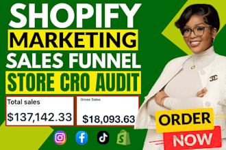 increased shopify cro audit, shopify marketing, website promotion, sales funnel