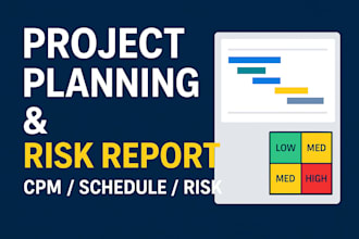 prepare construction project planning and schedule report