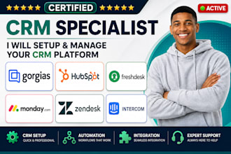 setup zendesk hubspot gorgias freshdesk pipedrive crm ai automation shopify bot