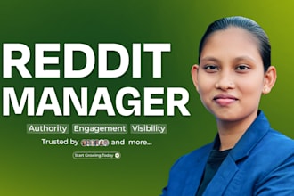 be your reddit manager for organic growth