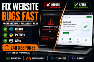 debug and fix your website issues professionally
