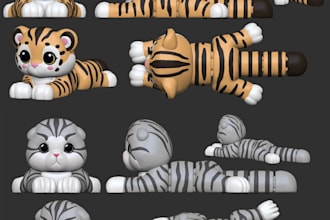 custom stylized 3d models for 3d printing figurines
