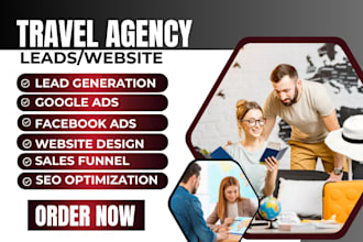 travel agency leads travel website vacation travel agent leads tourism website