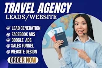 travel agency leads travel website vacation travel agent leads tourism website