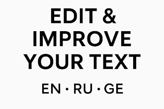 edit and improve your english, russian, or georgian text
