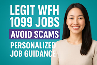 help you find real wfh 1099 jobs and avoid online scams