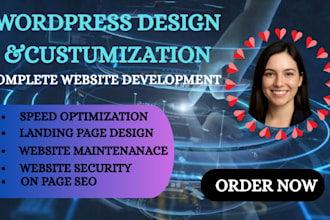 be your wordpress website, website development redesign,design custom wesite
