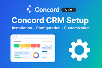 install concord CRM deals management or customize expertly