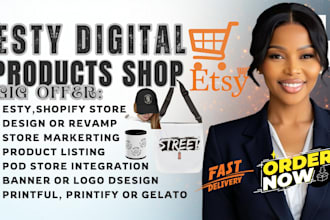 create digital products for etsy, invitation design, canva template mockup