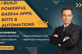 build high quality base44 apps, base44 bots, base44 automations and development