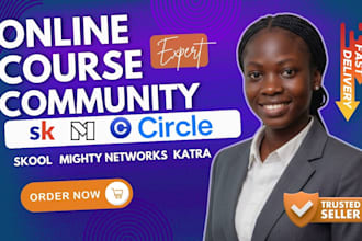 setup skool community circle so community mighty network katra online course