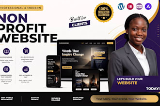 design nonprofit website, charity website, ngo website and donation website