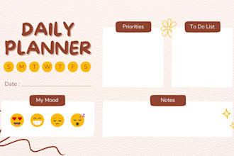 create digital journals and printable daily planners