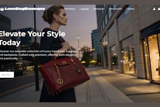 build luxury handbag boutique website sport bag store luggage store bag shop