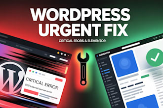 fix wordpress critical error, elementor issues, and woocommerce bugs fast