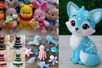 write detailed amigurumi crochet pdf pattern, custom step by step video tutorial