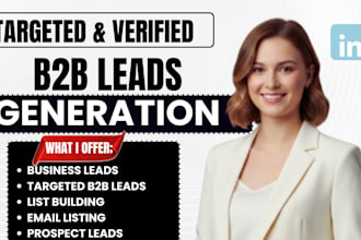 do targeted verified b2b lead generation  linkedin leads list building