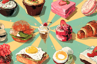 design food pop art of your food pop art