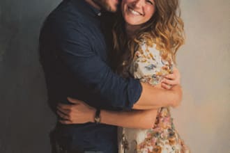 make a faceless couple illustration couples portrait