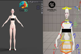 do daz3d to unreal engine conversion