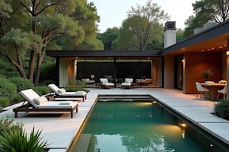 do landscape design, garden design, backyard, pool and terrace