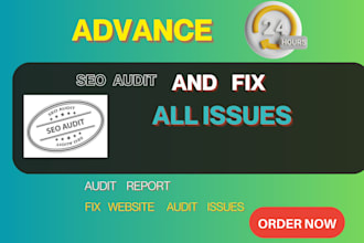 do most advanced SEO audit and fix all website audit issues
