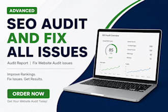 perform advanced SEO audit, fix errors and improve website ranking