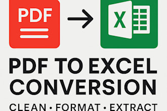 extract, convert, and clean PDF data into excel
