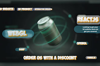 3d interactive websites, threejs webgl animations,  product configurators