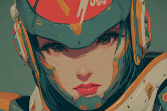 making anime, mecha, pop art ,fan art and original character