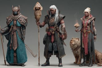 draw your fantasy,scifi or rpg character full body or portrait