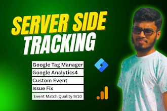 setup advanced server side tracking, ga4, GTM server container and facebook capi
