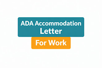 help you request ada accommodations at work clear letter or email