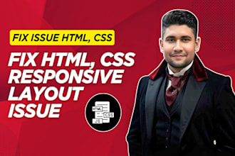 fix html,css,wordpress and responsive issues