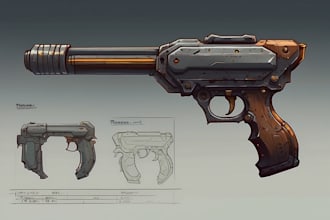 create weapon concept art for you
