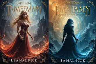 design fantasy, romance and sci fi book covers