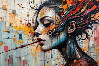 do illustration expresionism art, graffity, abstract