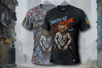 create a tshirt design in modern streetwear style