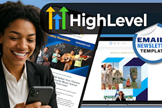 create gohighlevel email newsletter template setup ghl email automation workflow