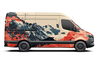 create car wrap design and vehicle branding ready for print