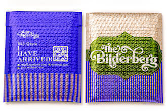 design bubble poly mailer zip lock packaging bags