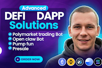 blockchain developer openclaw polymarket trading ai bot pump fun presale kalshi