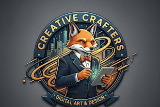 draw an illustration logo in traditional watercolor