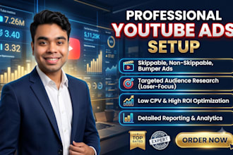 setup and manage complete youtube ads campaigns