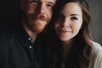 draw couple portrait illustration