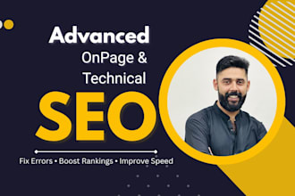 do advanced onpage and technical SEO for your website