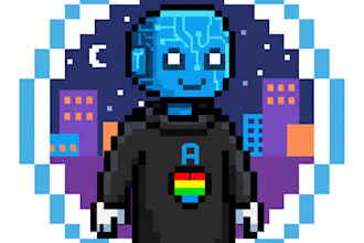 create a pixel art avatar or portrait of you in my style