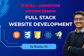 do website development as full stack developer, frontend, backend