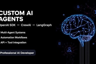 build advanced custom ai agents using openai sdk, crewai or langgraph
